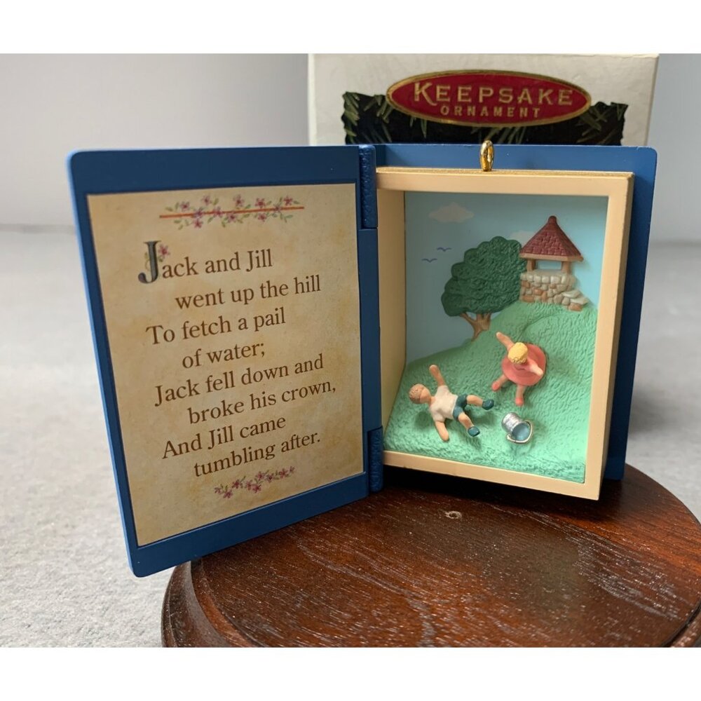 Hallmark Keepsake Ornament 1995 Mother Goose Jack & Jill Collectors Series Minia